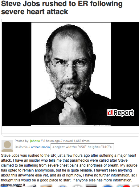 Steve Jobs - Not dead, not even close