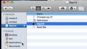 Installing iSquint iPod transfer program